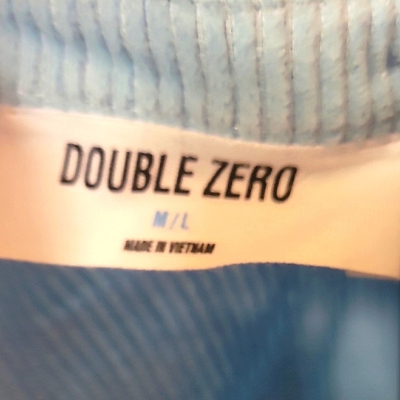 Double Zero Light Blue Button Down Shacket - Picture 3 of 4